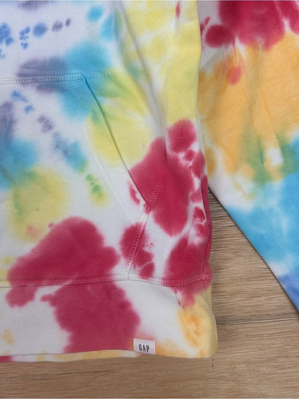 GAP Kids Rainbow Tie-Dye Hoodie